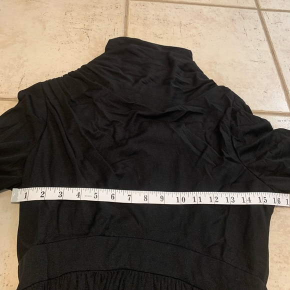 Vintage Milli Hamilton Canada Black Turtleneck Maxi Gown - Size 14 - Picture 6 of 7